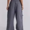 Vintage Grey Parachute Cargo Pants