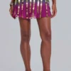 Vireya Embellished Ombre Mini Skirt