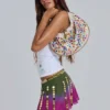 Mavie Button Shoulder Bag