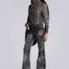 Washed Black Drift Bootcut Jeans