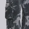 Washed Black Trooper Camo Cargo Pant