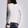 White Haze Henley Top