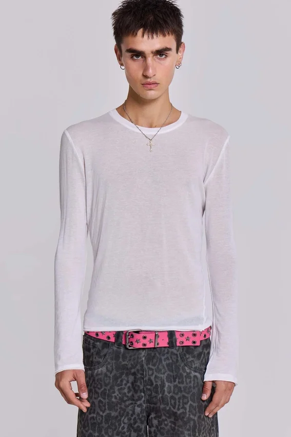 White Mist Long Sleeve Top