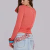 Zadie Airbrush Denim Off Mini Skirt