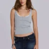 Zadie Denim Cut Off Mini Skirt in Dark Wash